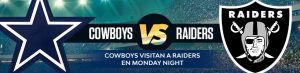Apuestas NFL: Cowboys visitan a Raiders en Monday Night