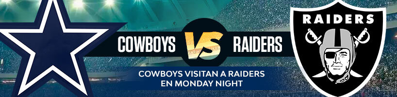 Apuestas NFL: Cowboys visitan a Raiders en Monday Night