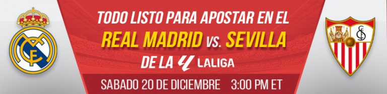 Todo listo para apostar en el Real Madrid vs. Sevilla de La Liga