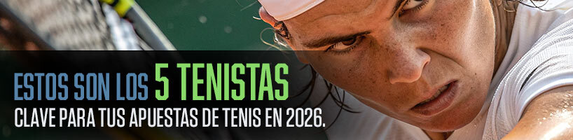Estos son los 5 tenistas clave para tus apuestas de tenis en 2026