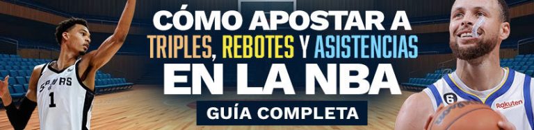 Cómo apostar a triples, rebotes y asistencias en la NBA: guía completa