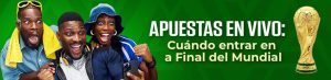 Apuestas en vivo cuándo entrar en la Final del Mundial