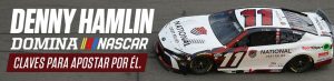 Denny Hamlin domina NASCAR claves para apostar por él.