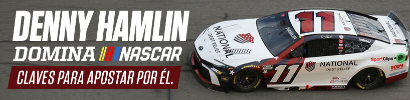 Denny Hamlin domina NASCAR claves para apostar por él.